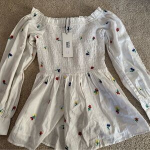 NWT Suno off the shoulder floral top